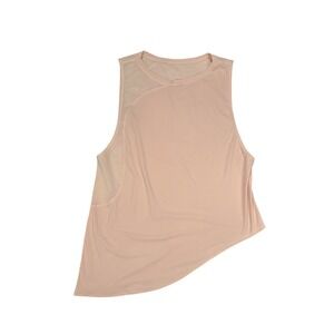 Lululemon Strength in Stance Womens‎ Mesh Tank *Butter Pink W1BO9S size 10/12